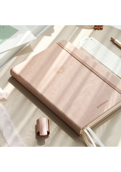 A5 Bullet Journal Noktalı Defter 140 Gr. 80 Yaprak Cappuccino