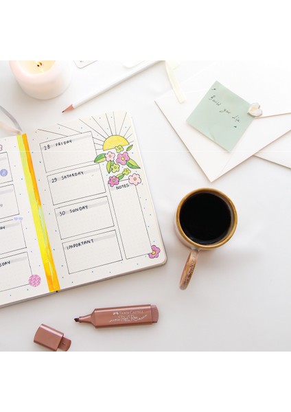 A5 Bullet Journal Noktalı Defter 140 Gr. 80 Yaprak Cappuccino