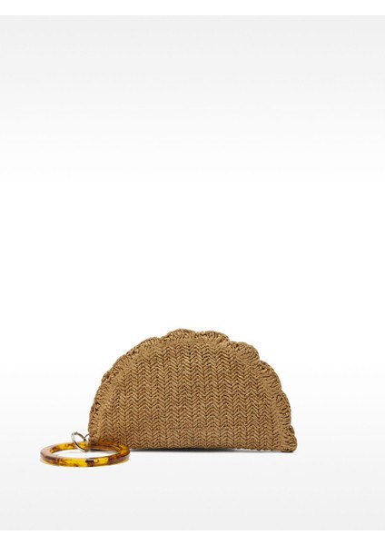 Oval Hasır Efektli El Çantası fiyatları