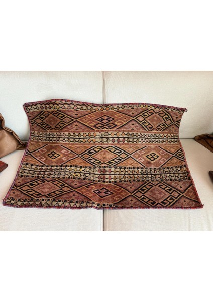 52X82 cm El Dokuma Heybe Kilim, Nostaljik Anadolu Kilim Dekor, Heybe ve Kilim Çok Yönlü Kullanım modelleri