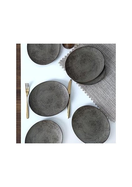Keramika Mat Toprak Stella Pasta Tabağı 23 cm 6 Adet 20572