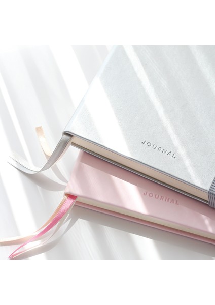 A5 Bullet Journal Noktalı Defter 140 Gr. 80 Yaprak Silver Glow
