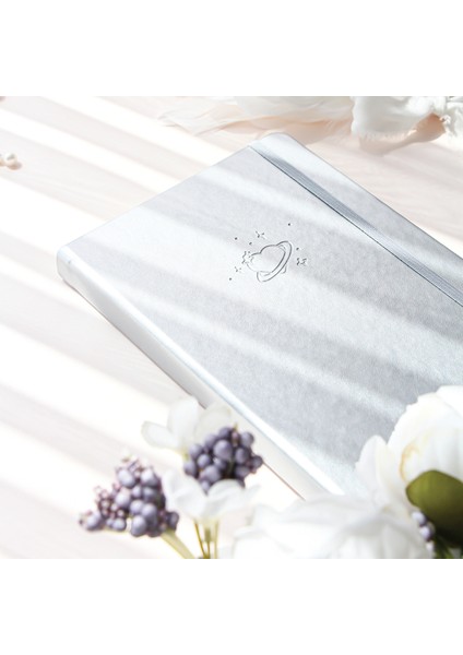 A5 Bullet Journal Noktalı Defter 140 Gr. 80 Yaprak Silver Glow