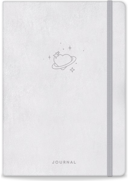 A5 Bullet Journal Noktalı Defter 140 Gr. 80 Yaprak Silver Glow