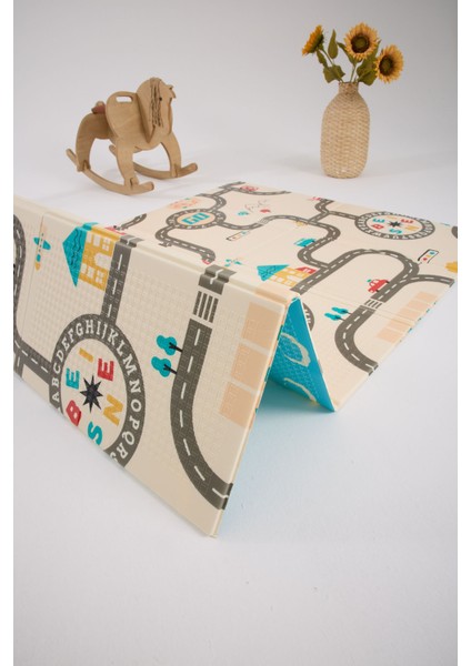 Monimubaby Katlanabilir Çift Taraflı Oyun Matı-Oyun Halısı 200X130X1CM (Taşıma Çantalı) fırsatları