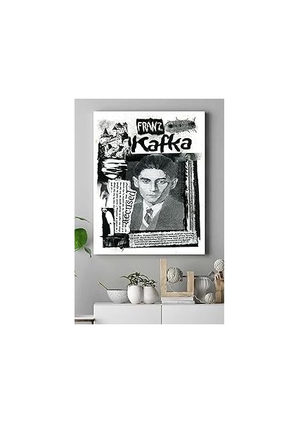 Postermanya (PSTER16390) Franz Kafka Kanvas Tablo 40 x 60