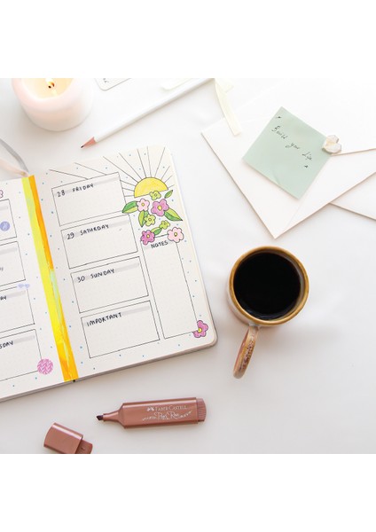 A5 Bullet Journal Noktalı Defter 140 Gr. 80 Yaprak Skylight modelleri