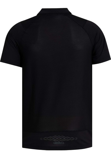 Orijinal Lisanslı 5 Yıldızlı Polo Yaka Siyah T-Shirt