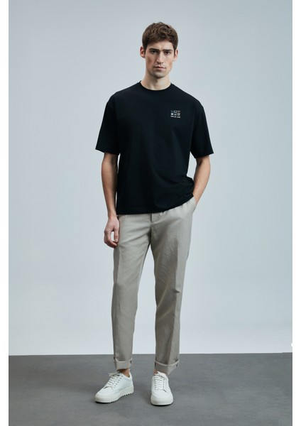 Mask Modern Grafik T- Shirt Siyah fırsatları