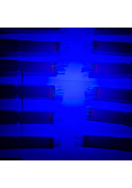 Çapari, İstavrit Çaparisi, 20x12 Beden, Ultraviyole Uv Neon Koyu Yeşil Sim, 11 No Beyaz 7 İğneli, 3lü Paket