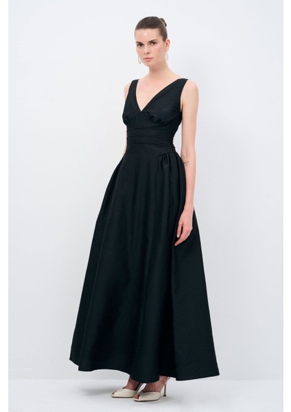 Jakar Uzun Elbise Siyah 12445471000 fırsatları