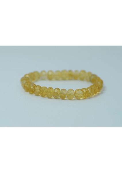 Sitrin Taşı Bileklik Para Taşı (Rondela Kesim)