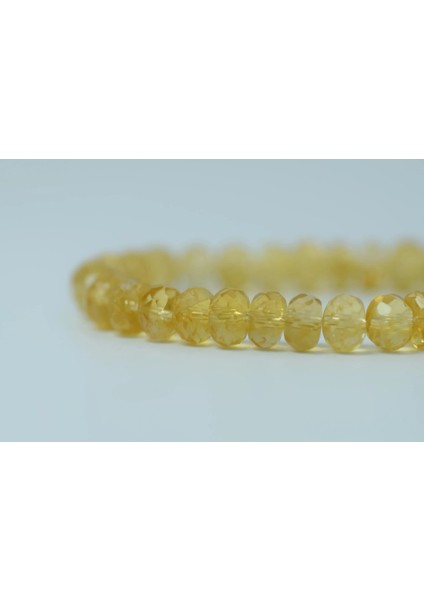 Sitrin Taşı Bileklik Para Taşı (Rondela Kesim) modelleri