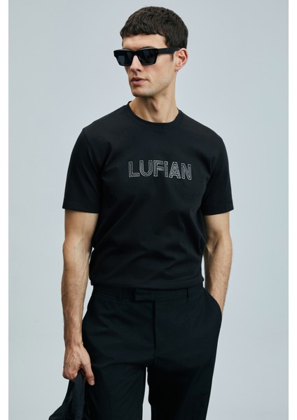Thınk Modern Grafik T- Shirt Siyah