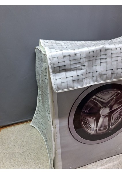 Kumaş Dokulu Pvc Kapli Su Geçi̇rmez Çamaşir Makinesi Kurutma Makinesi Örtüsü