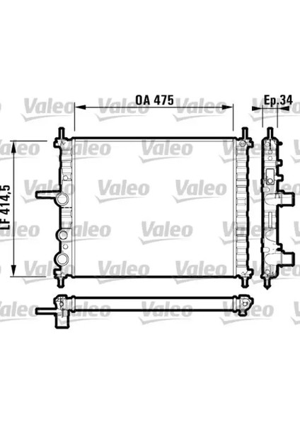 Motor Radyator Marea Brava Bravo 1,6ı 16V
