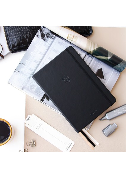 A5 Bullet Journal Noktalı Defter 140 Gr. 80 Yaprak Deep Charcoal