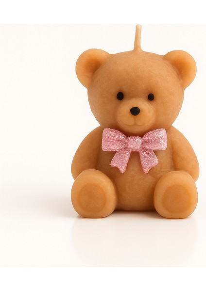 Hoş Geldin Bebek Ayıcık Mum Hediyelik – Kız Bebek – Pembe Kurdele – Mevlid – Baby Shower – El Yapımı (10–30 Adet) fiyatları