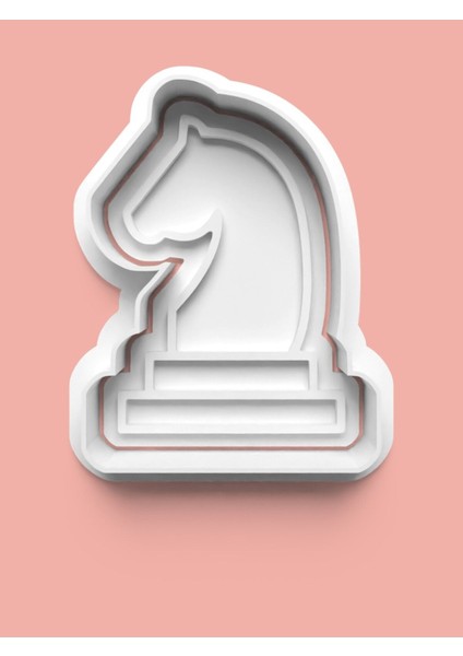 Satranç At Taşı Figürü Kurabiye Kalıbı ve Şeker Hamuru Kalıbı