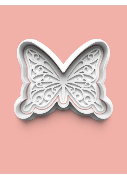 Kelebek Figürü Kurabiye Kalıbı ve Şeker Hamuru Kalıbı