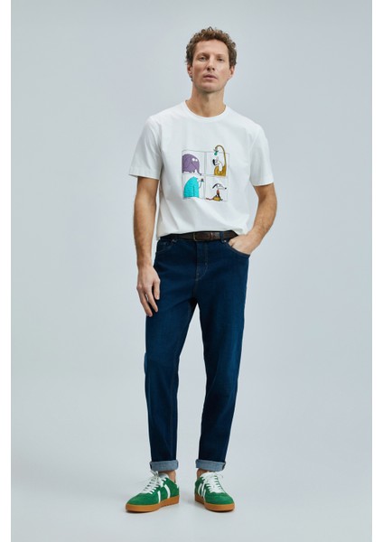 Funky Modern Grafik T- Shirt Siyah