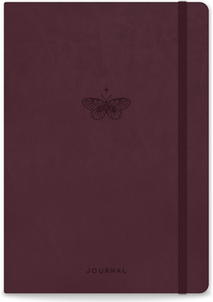 A5 Bullet Journal Noktalı Defter 140 Gr. 80 Yaprak Velvet Berry