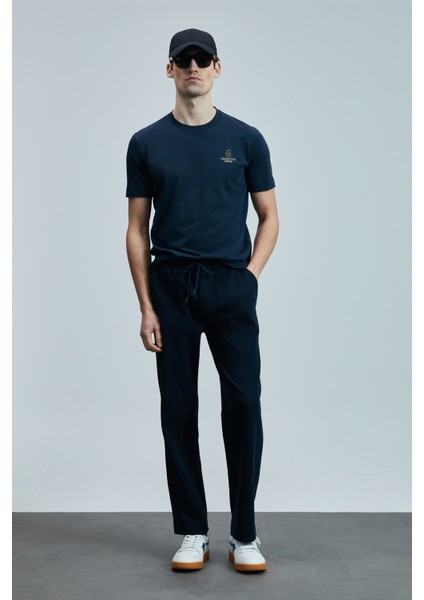 Olıvıa Modern Grafik T- Shirt Lacivert