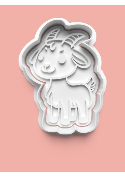 Keçi Figürü Kurabiye Kalıbı ve Şeker Hamuru Kalıbı