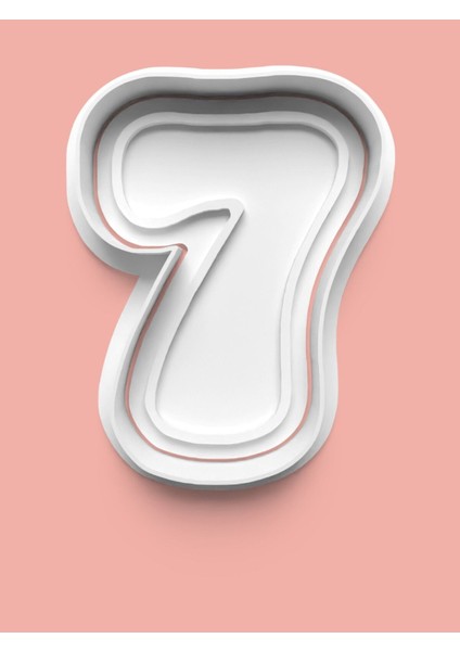 7 Numara Kurabiye Kalıbı ve Şeker Hamuru Kalıbı - Yedi Rakamı