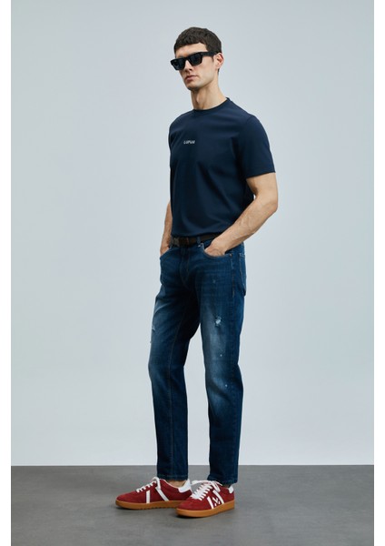Lorenzo Smart Jean Erkek Pantolon Slim Fit Mavi