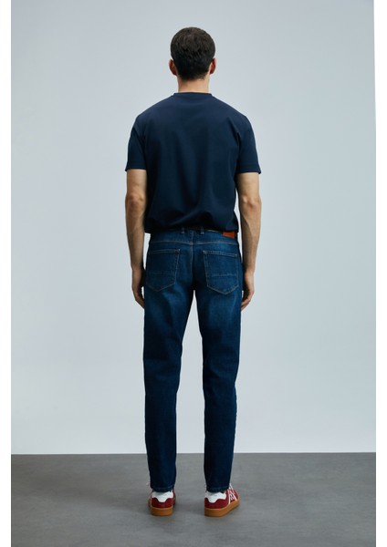 Lorenzo Smart Jean Erkek Pantolon Slim Fit Mavi