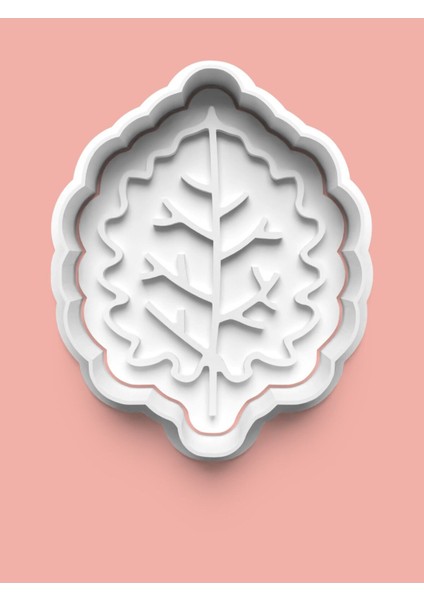 Yaprak Figürü Kurabiye Kalıbı ve Şeker Hamuru Kalıbı