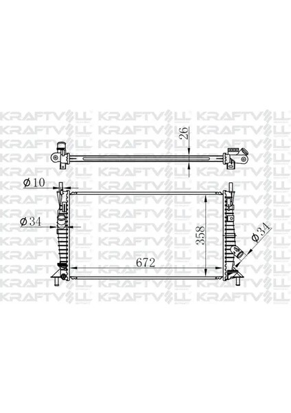 Motor Su Radyatoru Brazıng Focus - C Max 1.6tdcı 0311 Mazda 3 1.4 - 1.6 0309 Volvo C30 C70 S40 V5