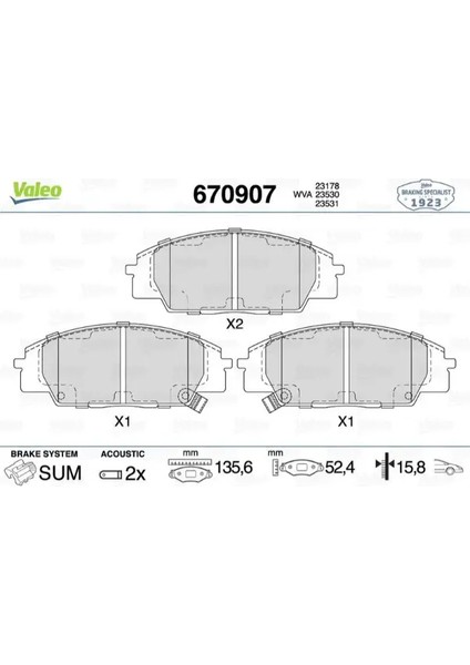 ON FREN BALATASI HONDA C4IC VI 2.0 TYPE-R 01-11 S2000 00-