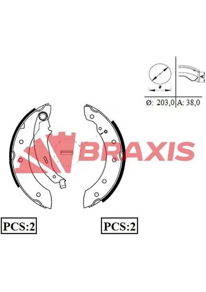 Arka Fren Balatası Pabuc Clıo Iı Laguna I Logan Symbol I Iı Twıngo I Saxo Xsara P106 P206 P306
