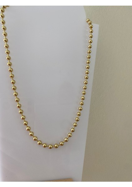 Xuping Boncuklu Topçuk Gold Kolye 50 cm fiyatları