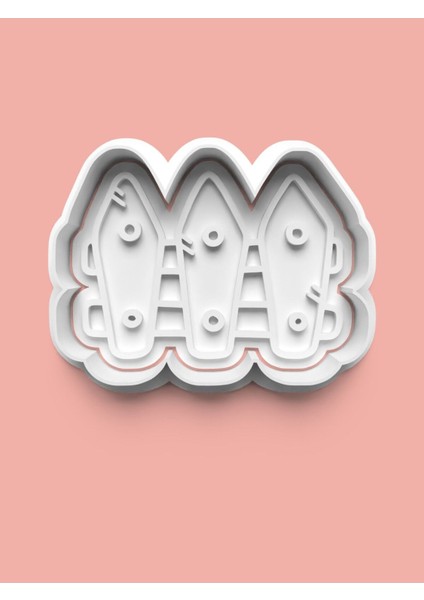 Bahçe Çiti Figürü Kurabiye Kalıbı ve Şeker Hamuru Kalıbı