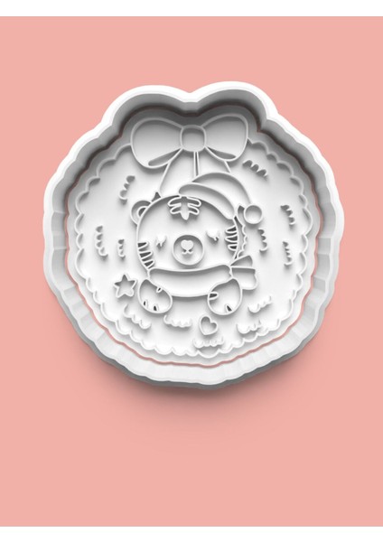 Sevimli Ayıcık Figürü Kurabiye Kalıbı ve Şeker Hamuru Kalıbı