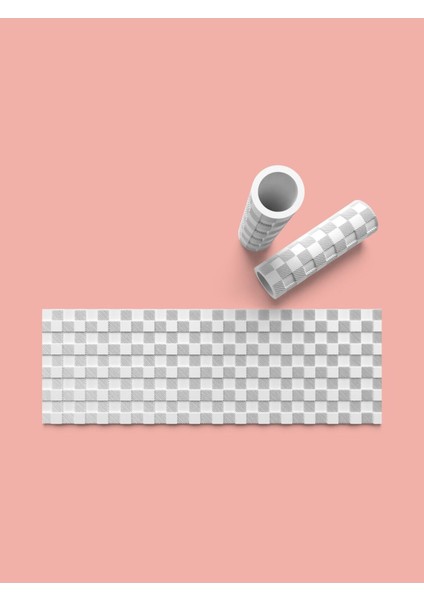 Hamur Seramik Polimer Kil Desen Verici Rulo Silindir 10 cm Uzunluk 0882-6