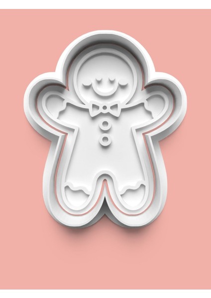 Papyonlu Kurabiye Adam Figürü Kurabiye Kalıbı ve Şeker Hamuru Kalıbı