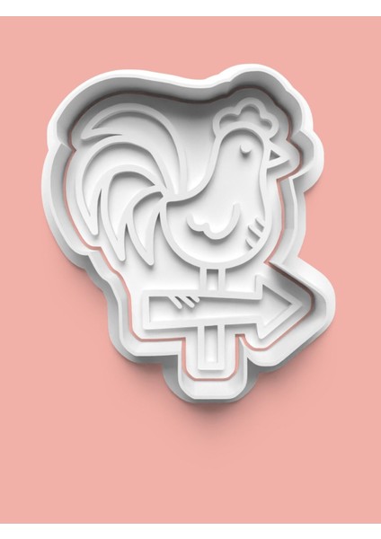 Horoz Figürü Kurabiye Kalıbı ve Şeker Hamuru Kalıbı