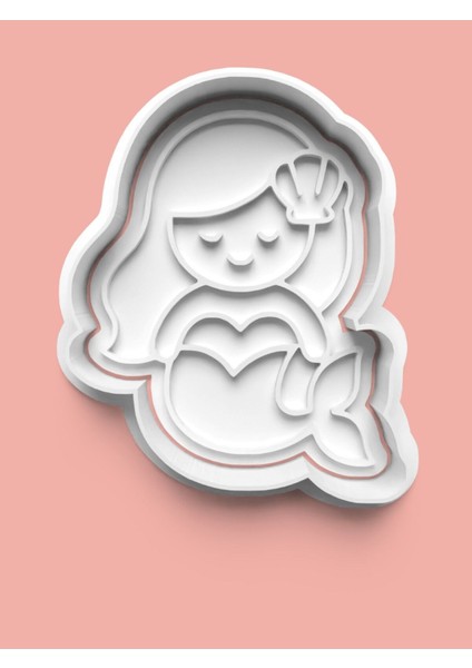 Deniz Kızı Kurabiye Kalıbı ve Şeker Hamuru Kalıbı 4'lü Set indirimleri