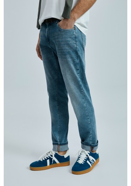 Nessıo Smart Jean Erkek Pantolon Slim Fit Mavi modelleri