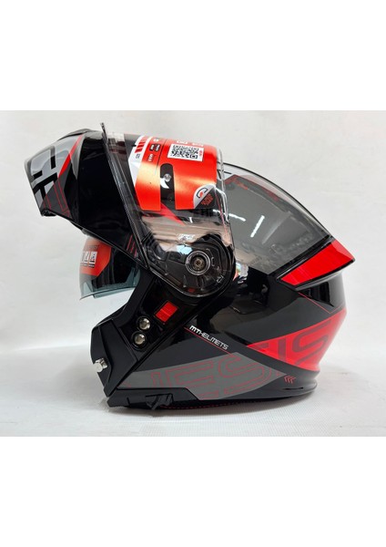 Genesis Sv Atempo B15 Parlak Renk Çene Açılır Kask Iç Güneş Vizörlü