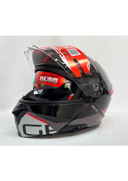 Genesis Sv Atempo B15 Parlak Renk Çene Açılır Kask Iç Güneş Vizörlü
