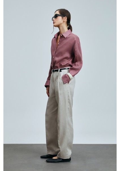 Navasa Kadın Keten Pantolon Siyah fiyatları