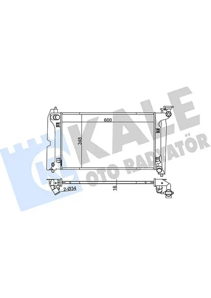 Motor Su Radyatoru Avensıs 0308 Corolla 0207 Geçmelı Manuel (585X350X17)