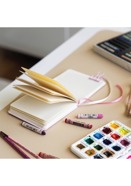 12x12 Cm Sert Kapak 80 Yaprak 140 Gr. Eskiz Defteri - Sketch Book - Siyah