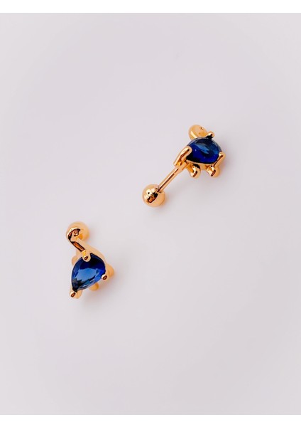 Cerrrahi Çelik Piercing ( Pirsing ) Damla Taşlı Dinozor Tragus Helix Piercing (1adet) fırsatları