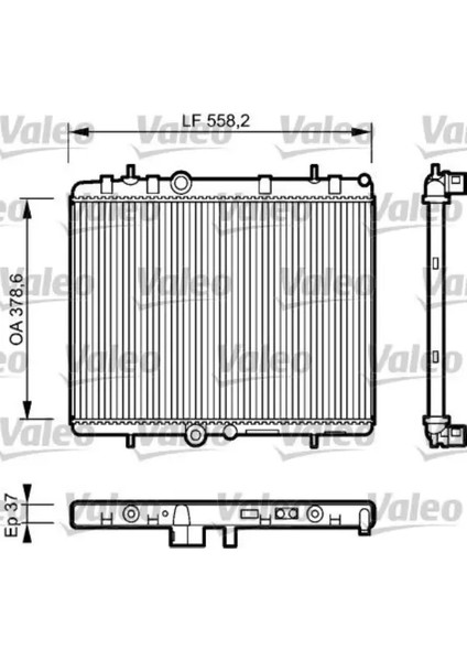Motor Su Radyatoru P407 C5 Iı C5 Iıı EW10A (2,0 16V) DW10BTED4 (2,0hdı 16V) Xsara Iı DW10ATED (2,0hd